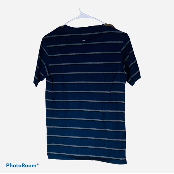 Rag & Bone Tee navy/Gray Stripe round Neck Size XS/TP - Picture 2 of 4